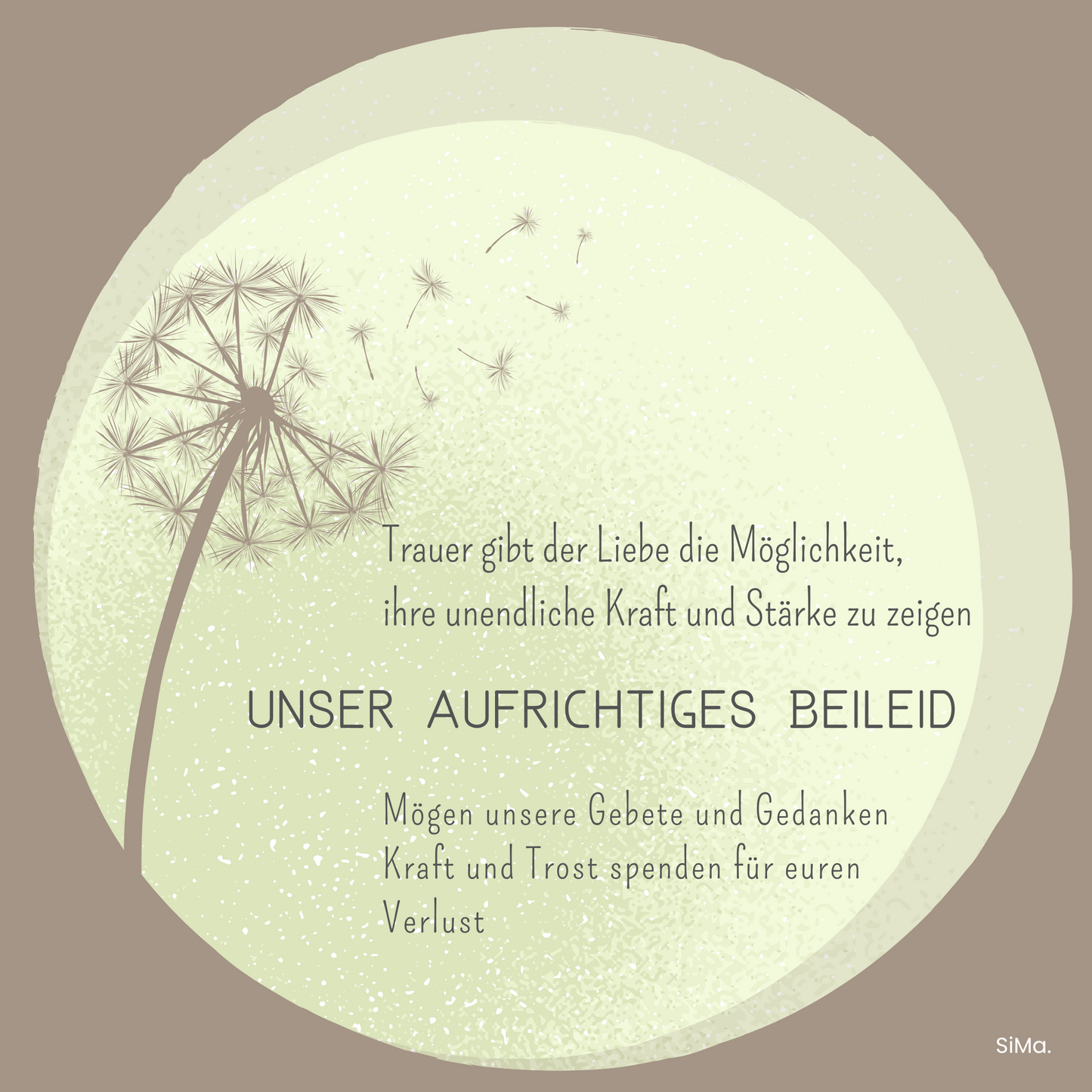 Beileid 02 - 5er Set Kartonkarten