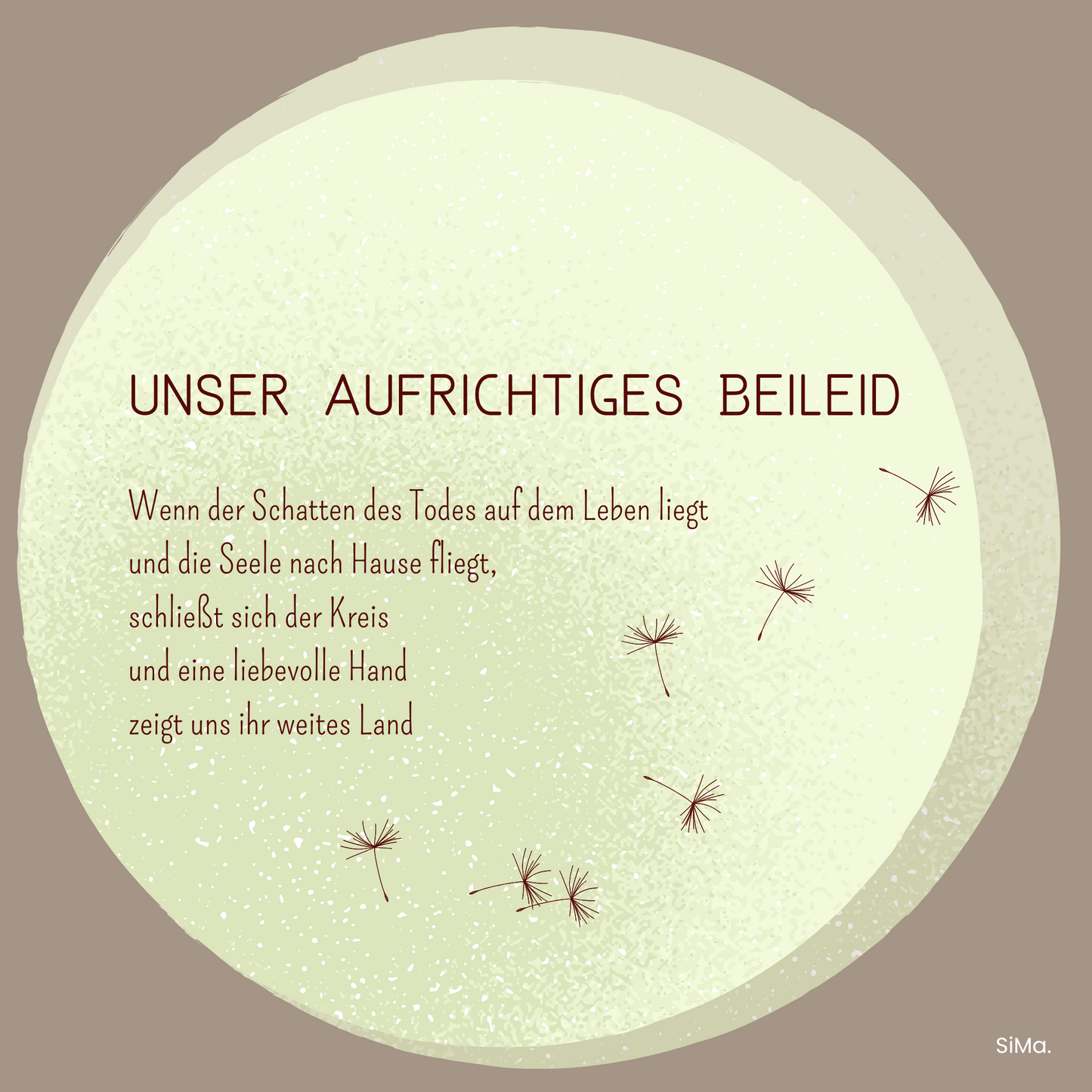 Beileid 11 - 5er Set Kartonkarten