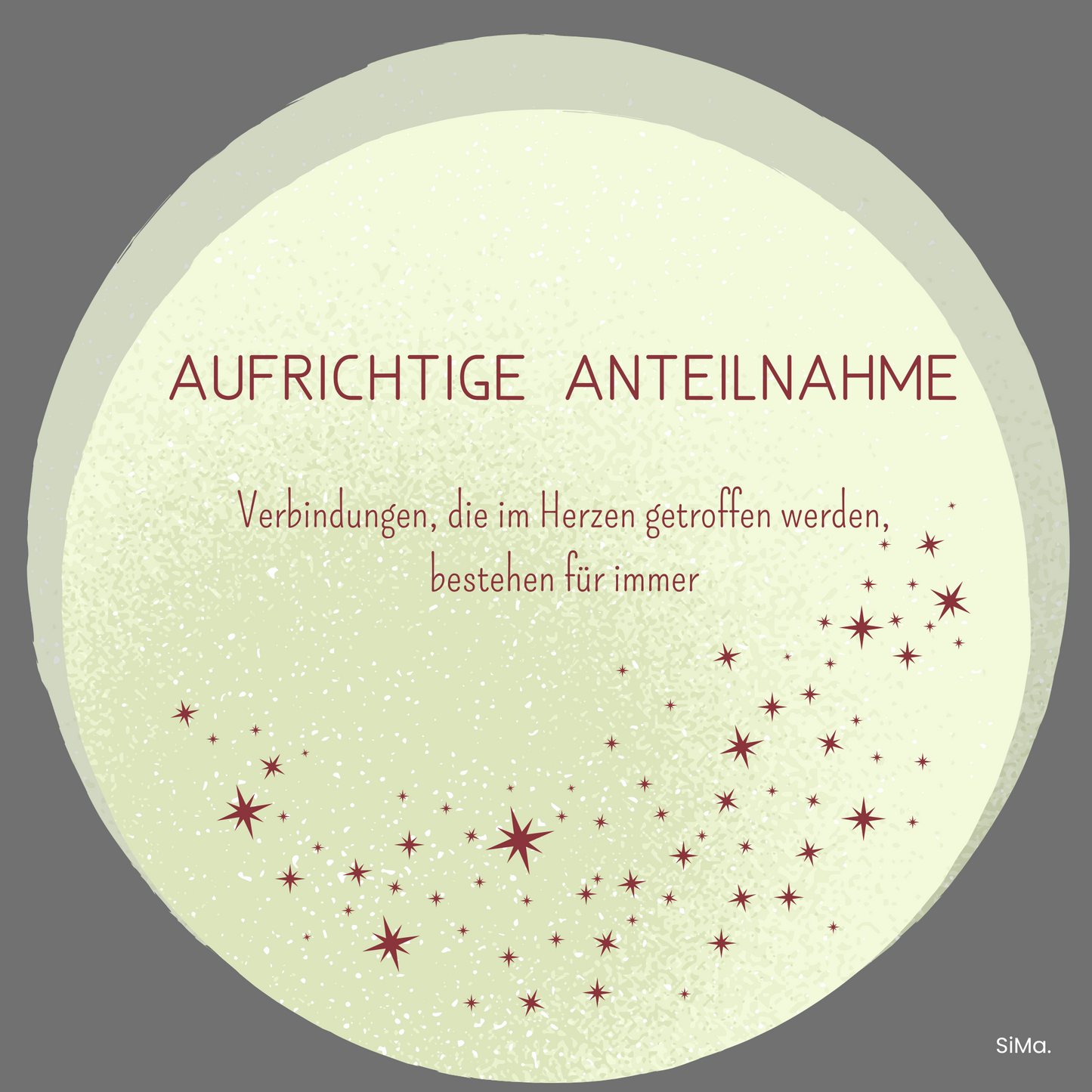 Beileid 18 - 5er Set Kartonkarten