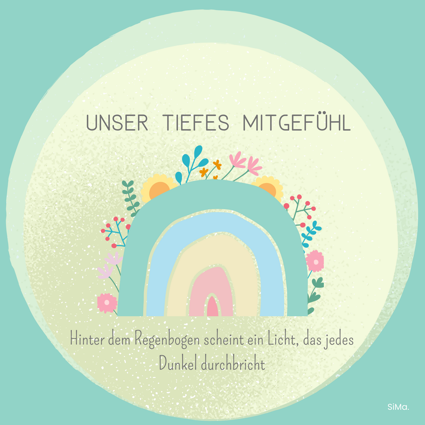 Beileid 20 - 5er Set Kartonkarten