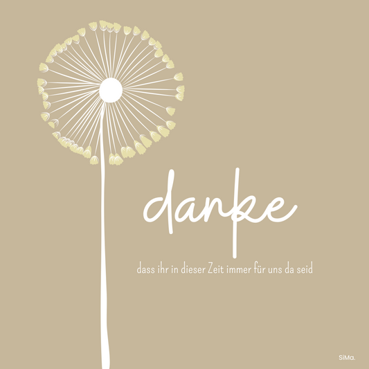 Danke 05 - 5er Set Kartonkarten