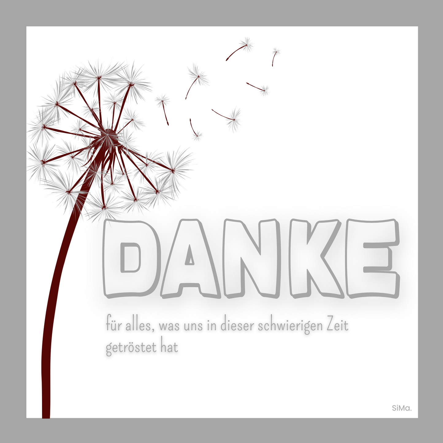 Danke 07 - 5er Set Kartonkarten