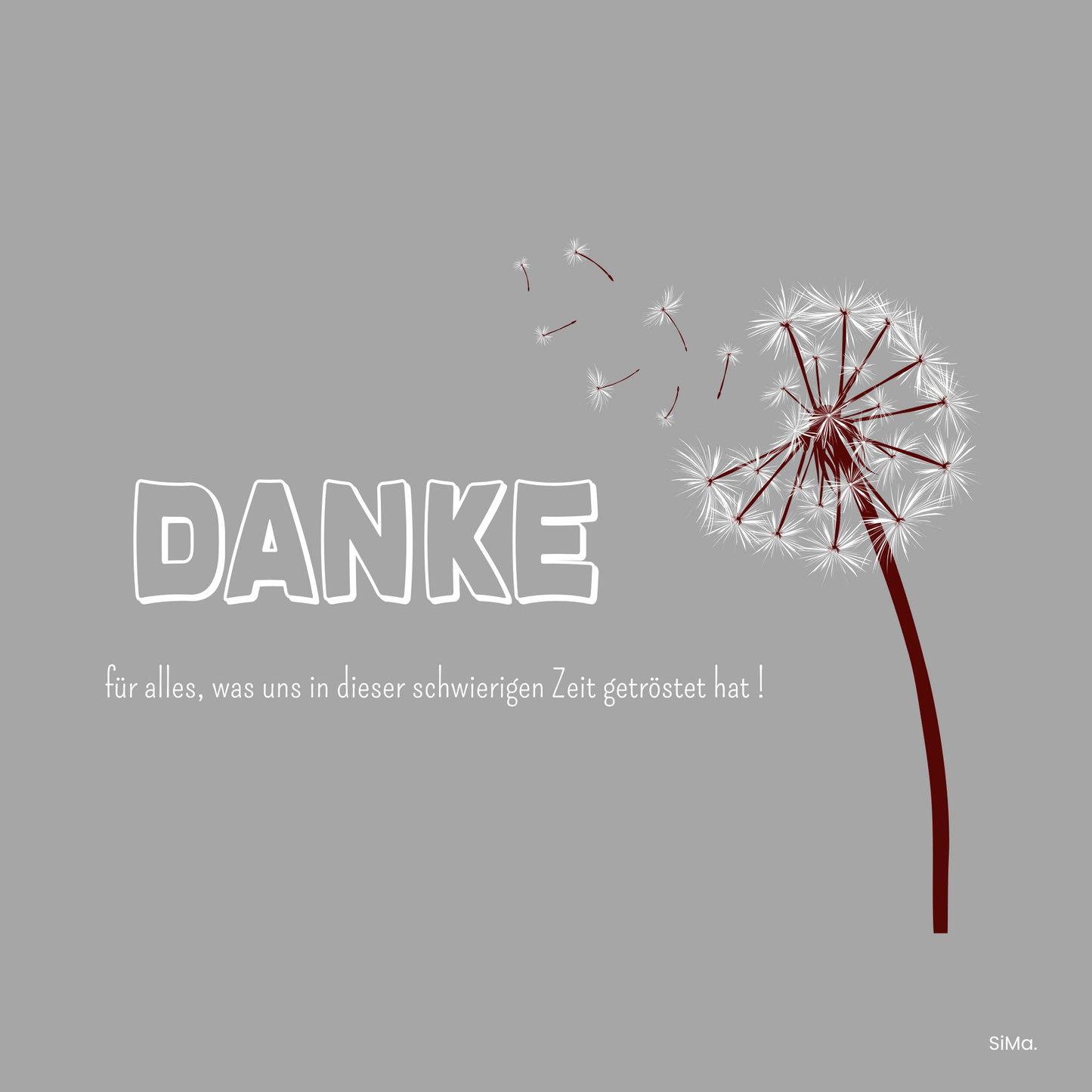 Danke 09 - 5er Set Kartonkarten