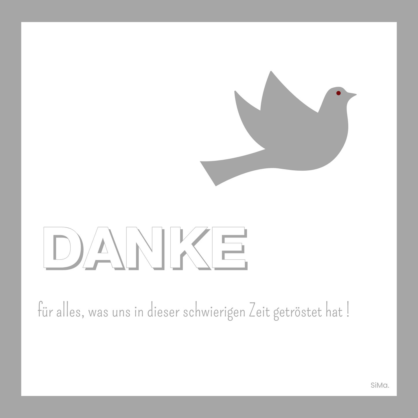 Danke 10 - 5er Set Kartonkarten