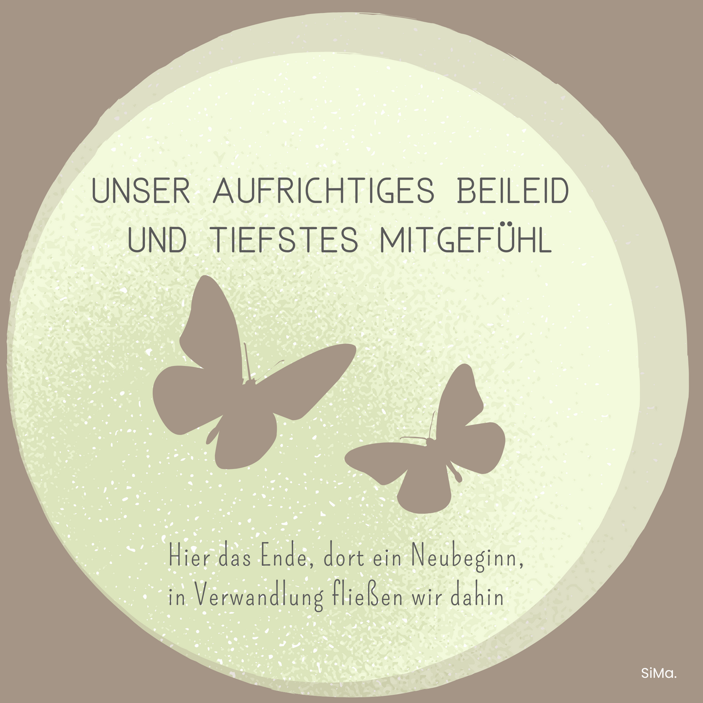 Beileid 03 - 5er Set Kartonkarten