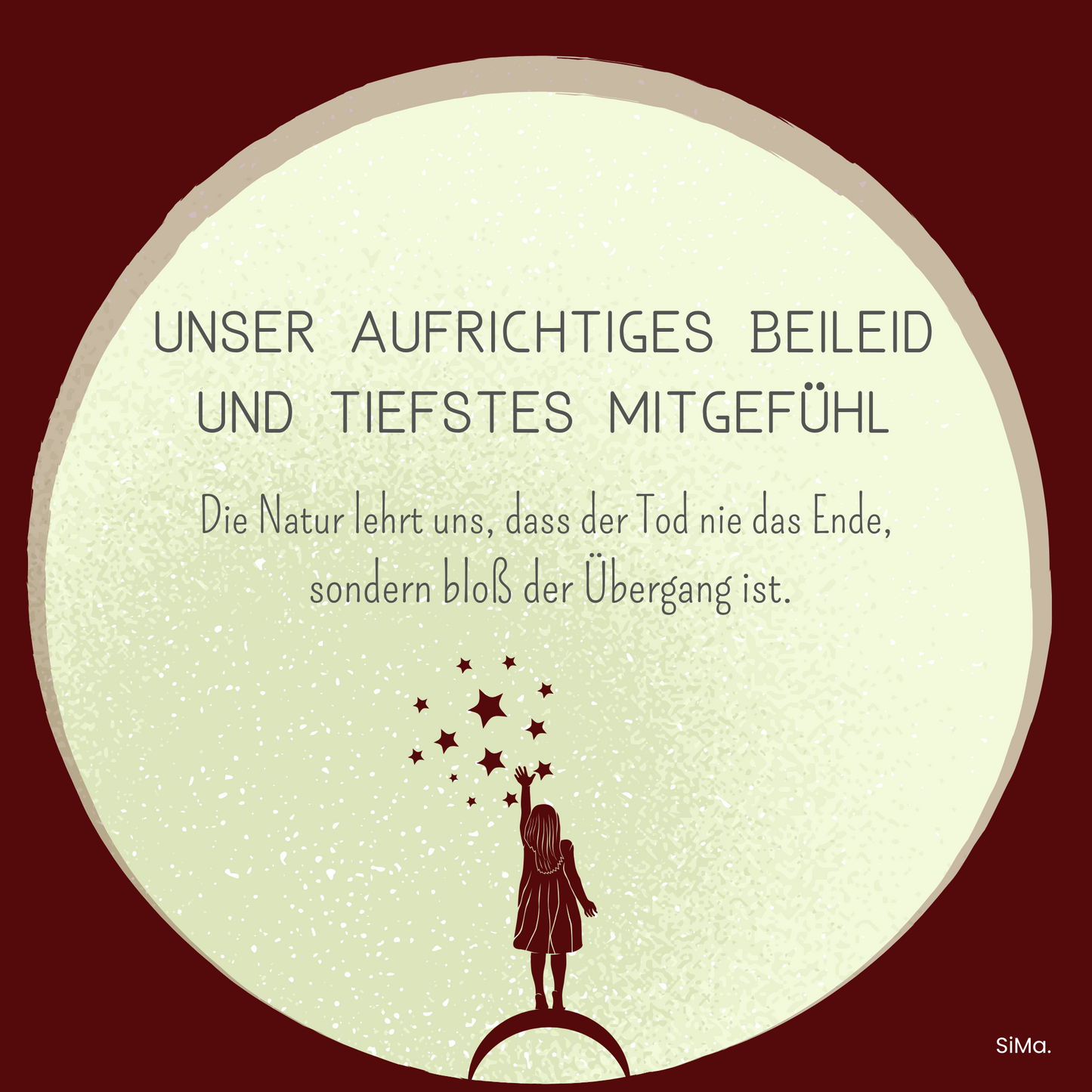 Beileid 04 - 5er Set Kartonkarten