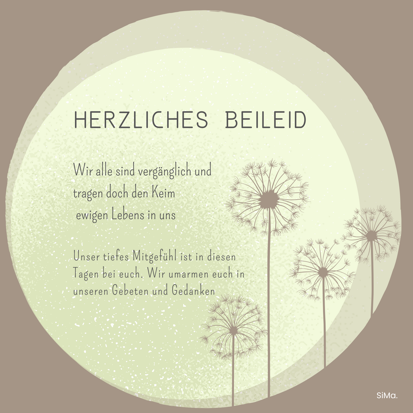 Beileid 05 - 5er Set Kartonkarten