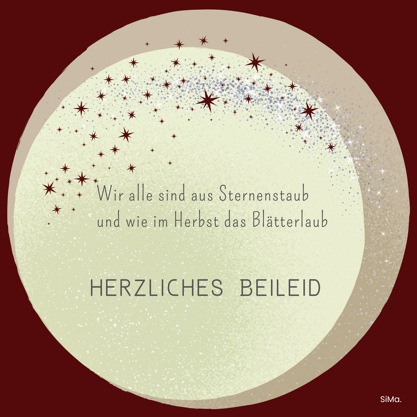 Beileid 06 - 5er Set Kartonkarten