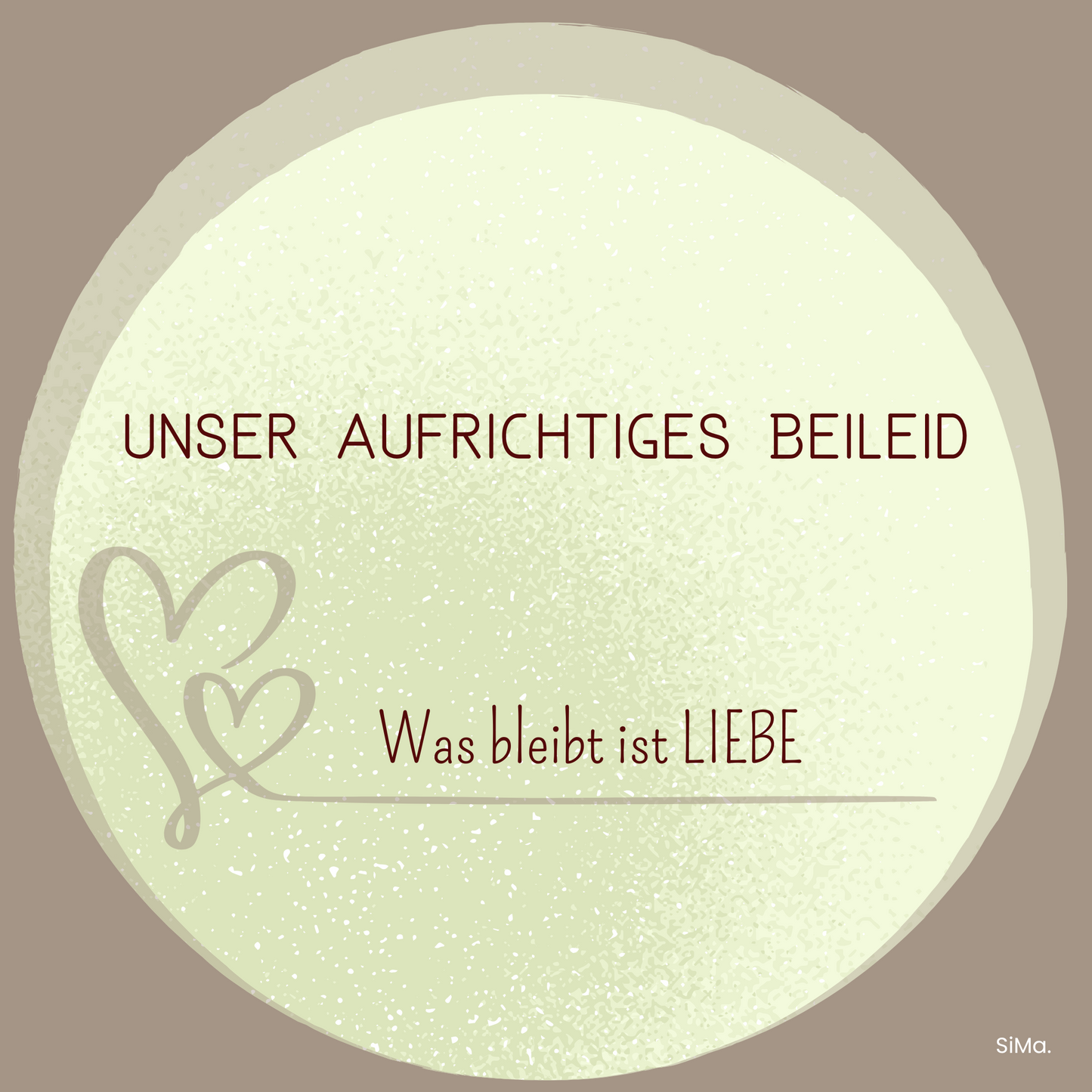 Beileid 09 - 5er Set Kartonkarten