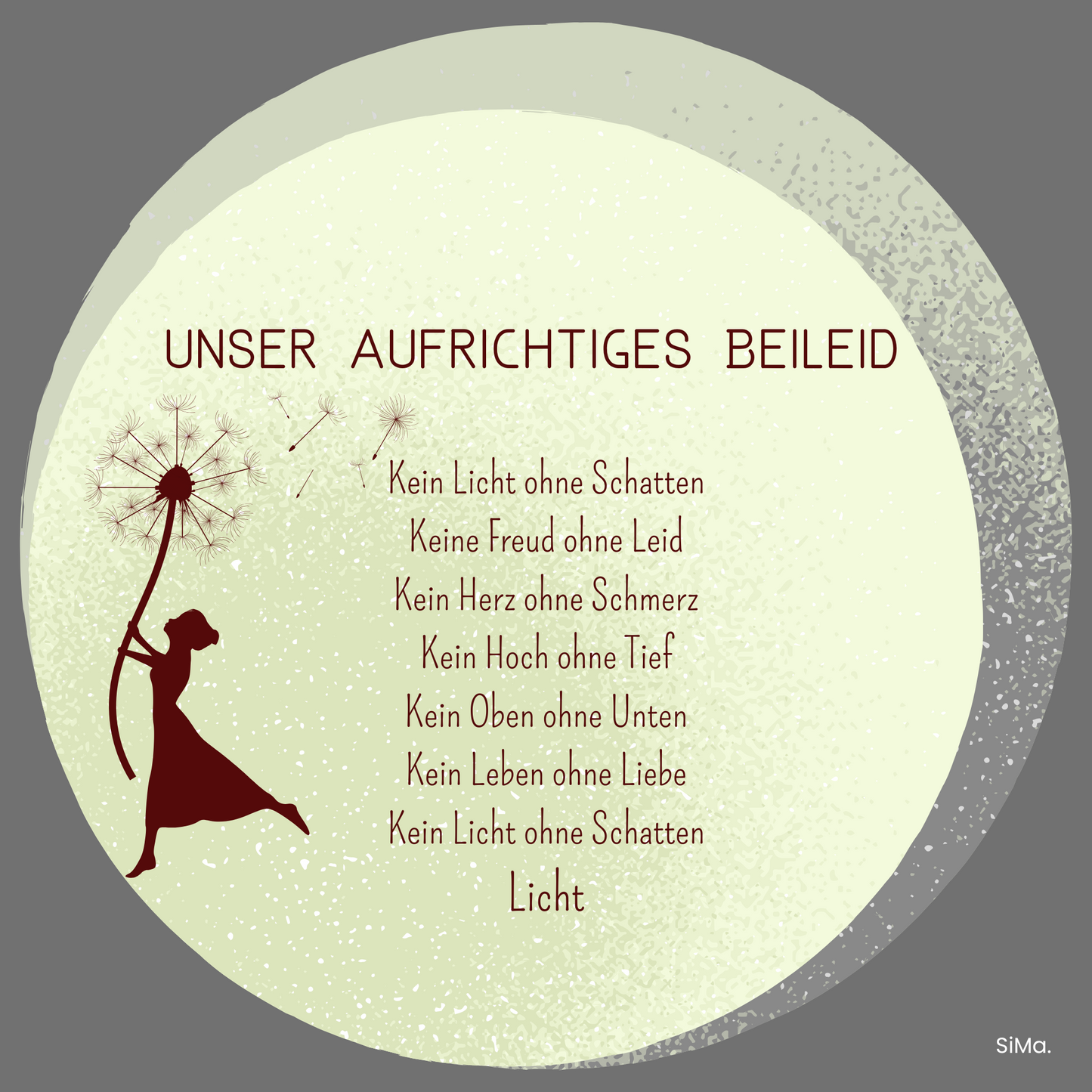 Beileid 10 - 5er Set Kartonkarten