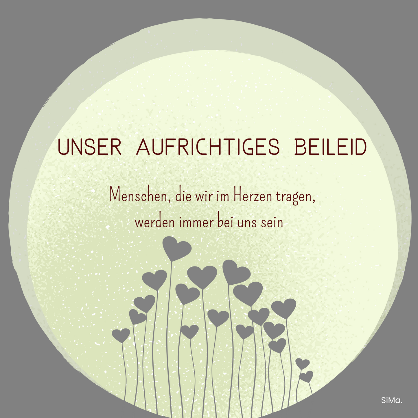 Beileid 16 - 5er Set Kartonkarten