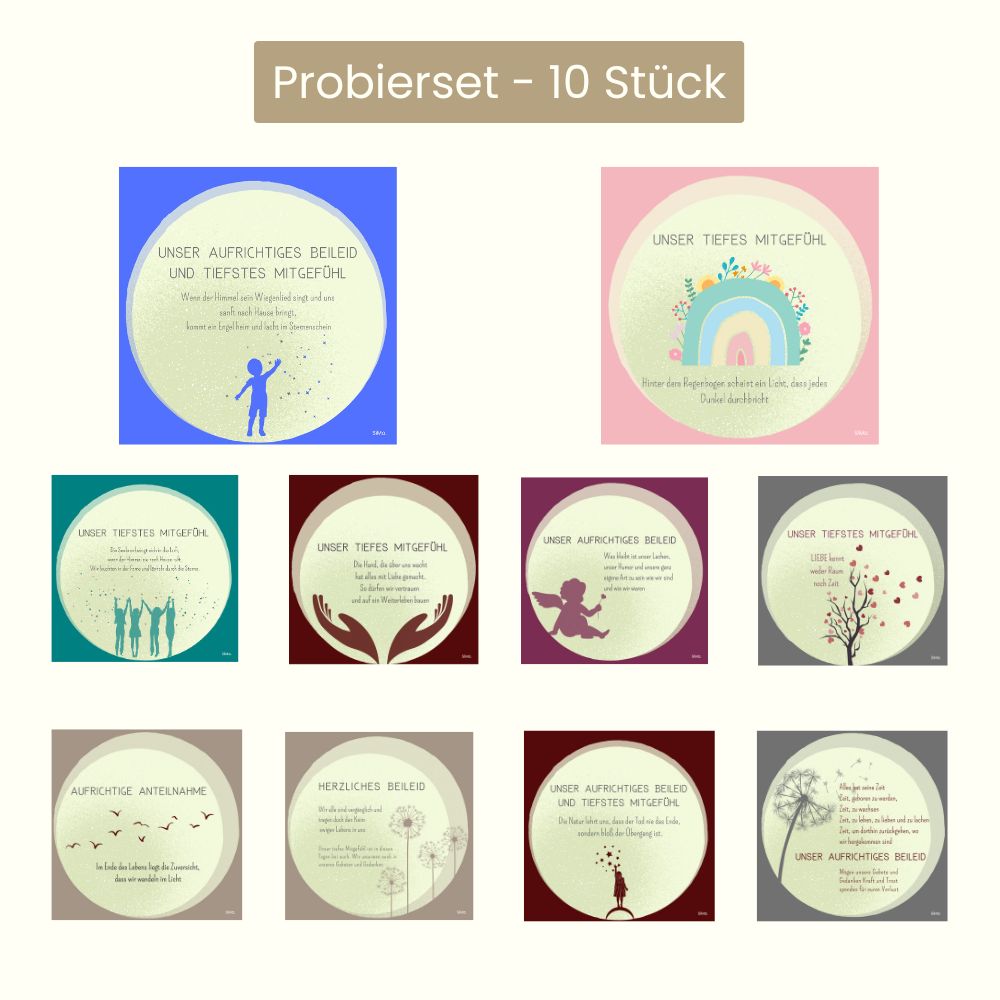Probierset - 10 Stück Kartonkarten