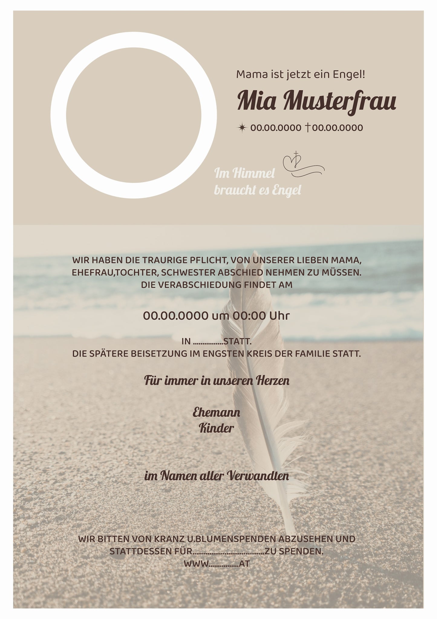 Taupe 01 - Digitale Vorlage