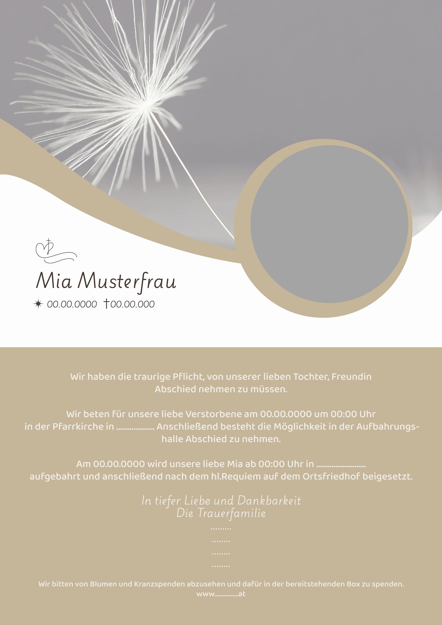 Taupe 03 - Digitale Vorlage